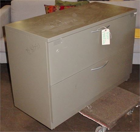 Ucsd Surplus Sales Online File Cabinet 2drw 42 Lateral Metallic Taupe