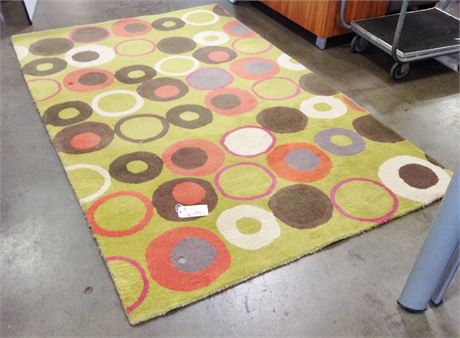 Area Rug 5ft W X 8ft L, Pier One Circle Rug