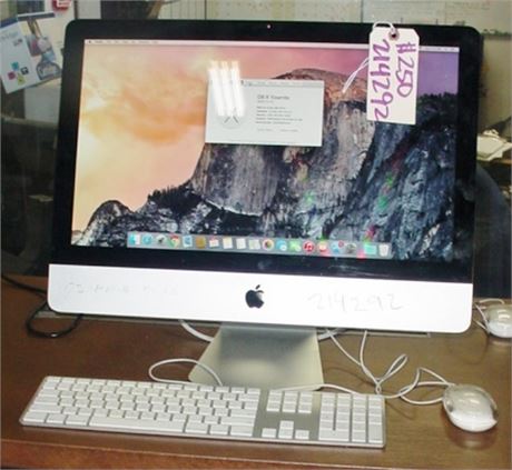 COMPUTER: iMAC 21.5" 2400S CORE i5/ 4GB RAM/ 500GB HD